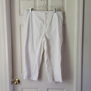 Coldwater creek capris, white, 16